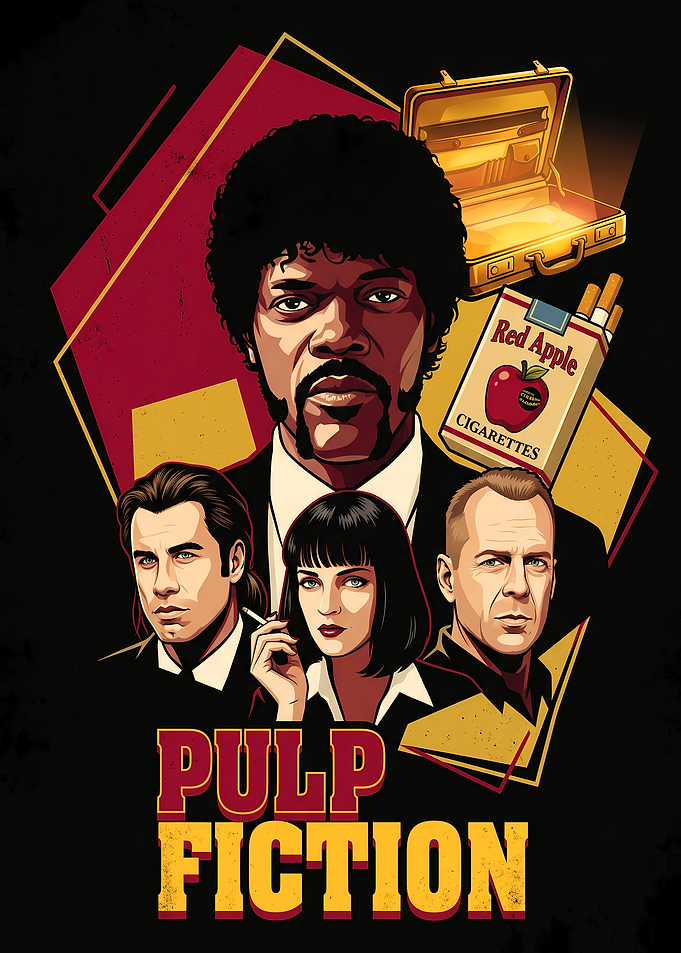 Pulp Fiction Movie Poster Art