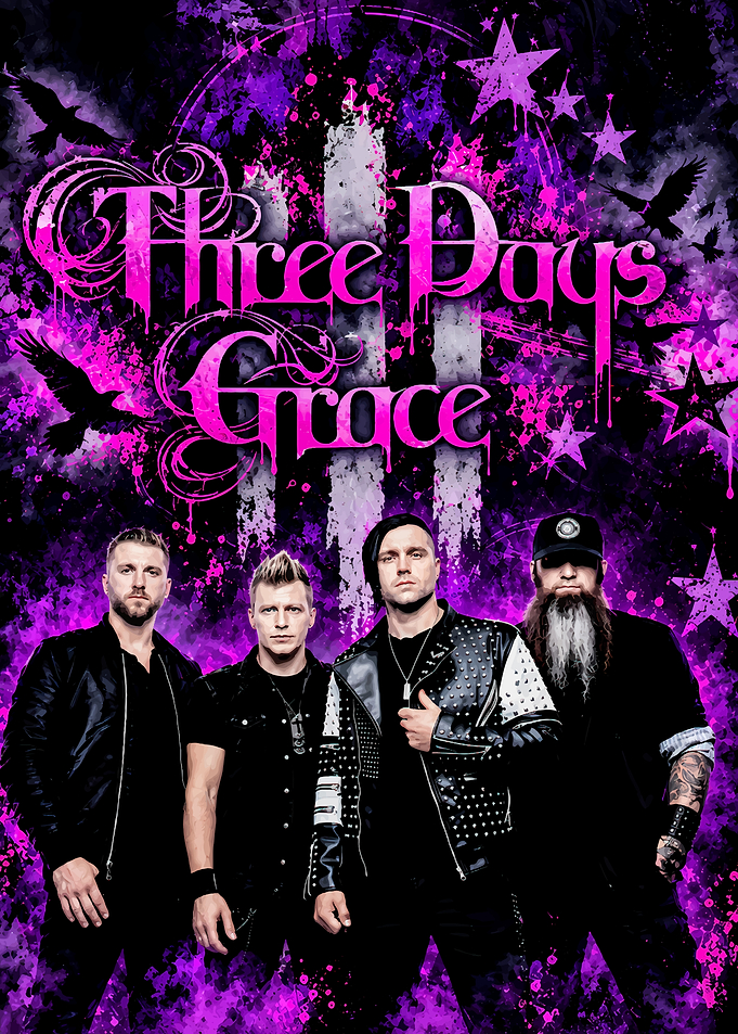 Three Days Grace Band Poster