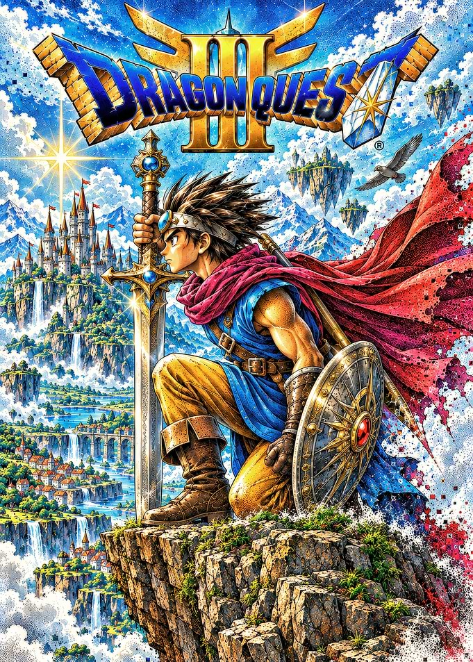 Dragon Quest III Hero Illustration