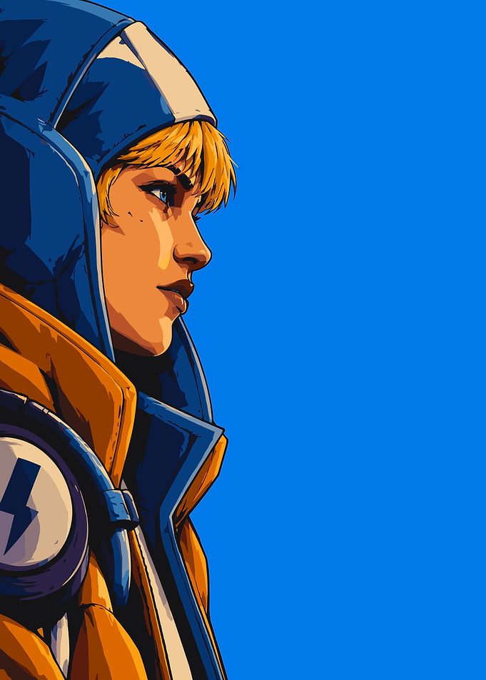 Wattson Apex Legends Digital Portrait