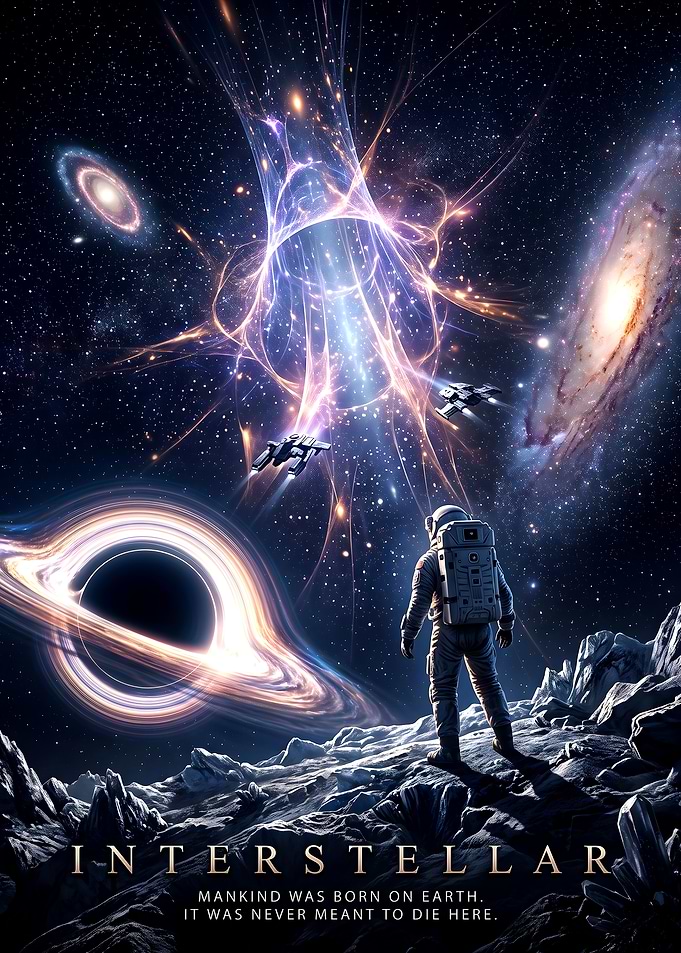 Interstellar Movie Poster Space Exploration