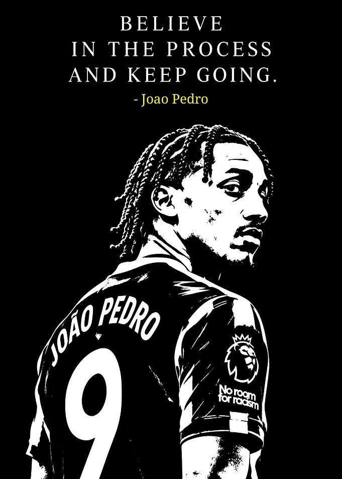 Joao Pedro Inspirational Football Poster