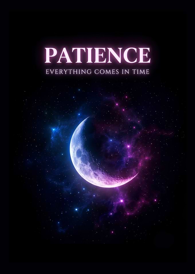 Patience Inspirational Space Poster