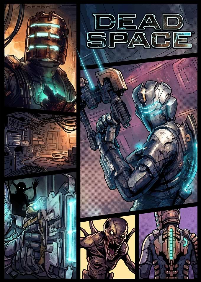 Dead Space Comic Book Style Art