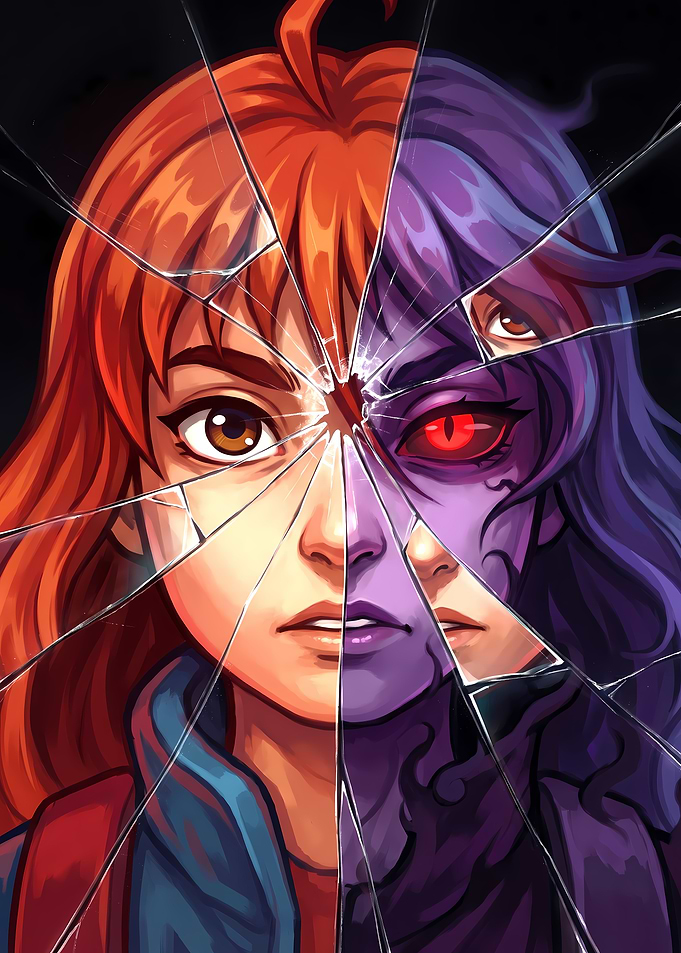 Madeline and Badeline from Celeste