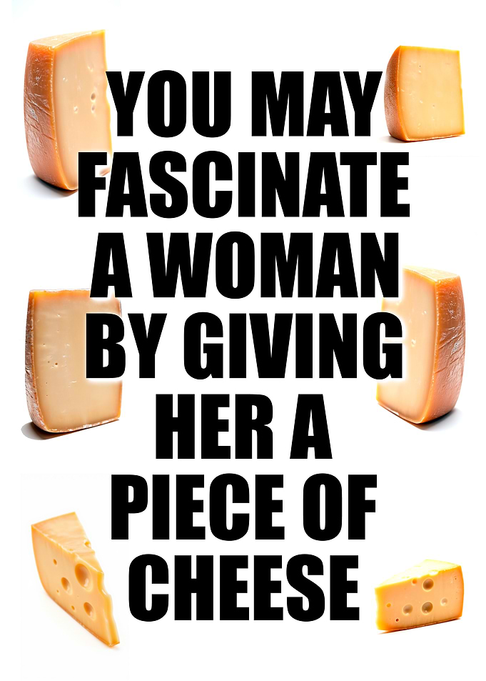 Funny Cheese Quote Poster