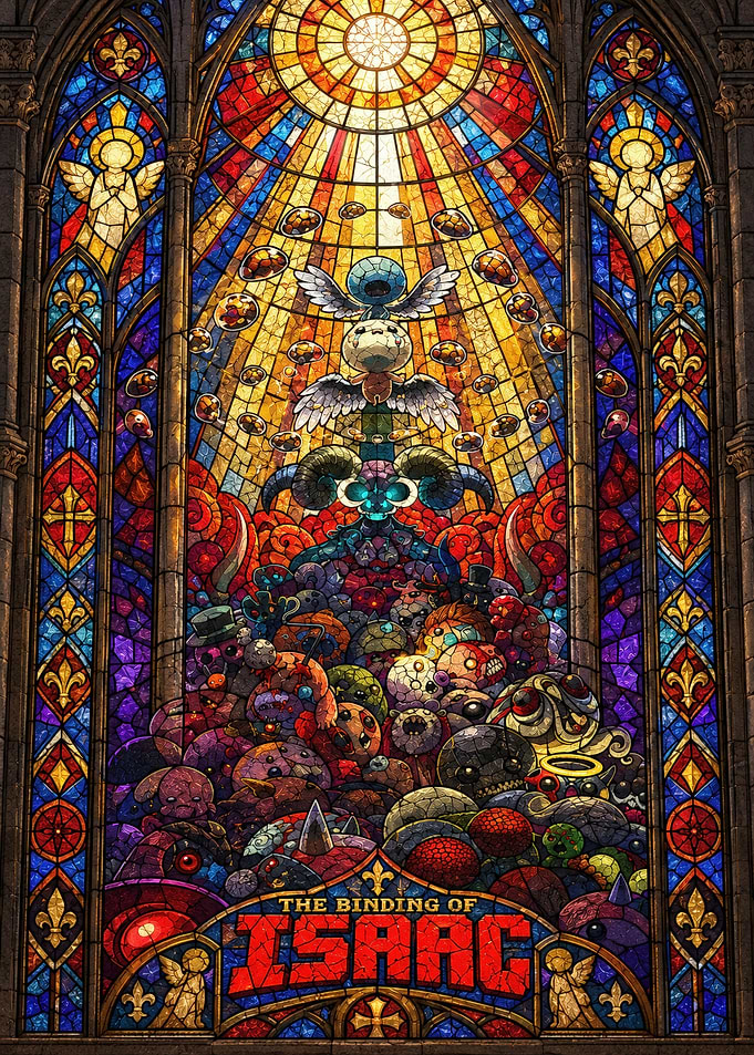 The Binding of Isaac Stained Glass