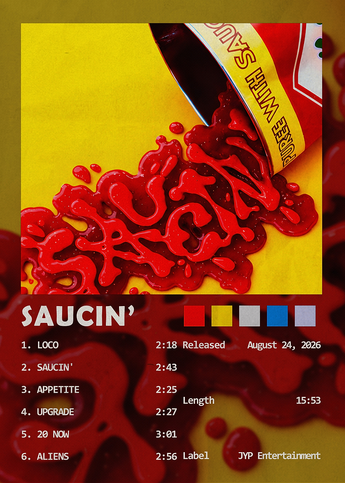 Saucin' Music Album Tracklist Poster