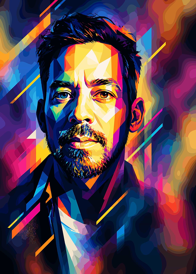 Mike Shinoda Pop Art Portrait