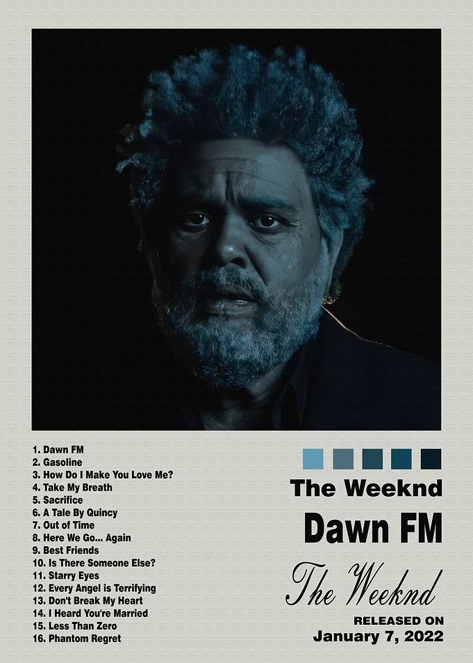 The Weeknd Dawn FM Album Poster