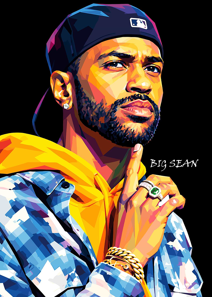 Big Sean Pop Art Portrait
