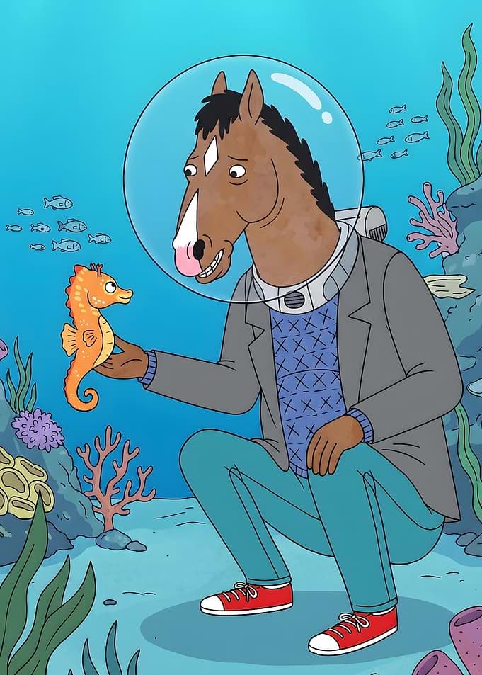 BoJack Horseman Underwater Scene