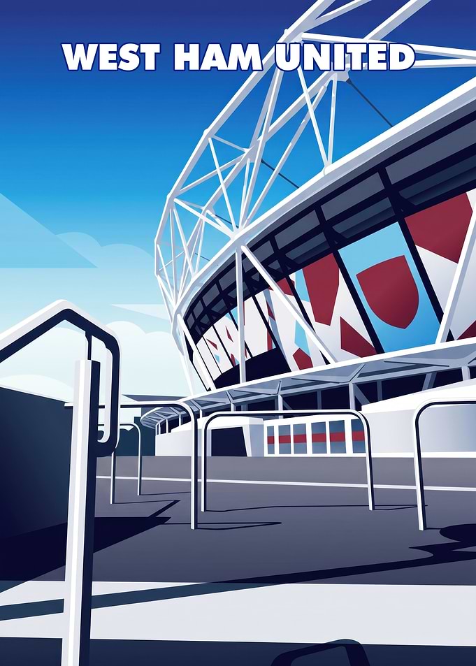 West Ham United Stadium Poster