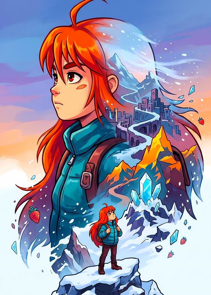 Celeste Game Art Poster