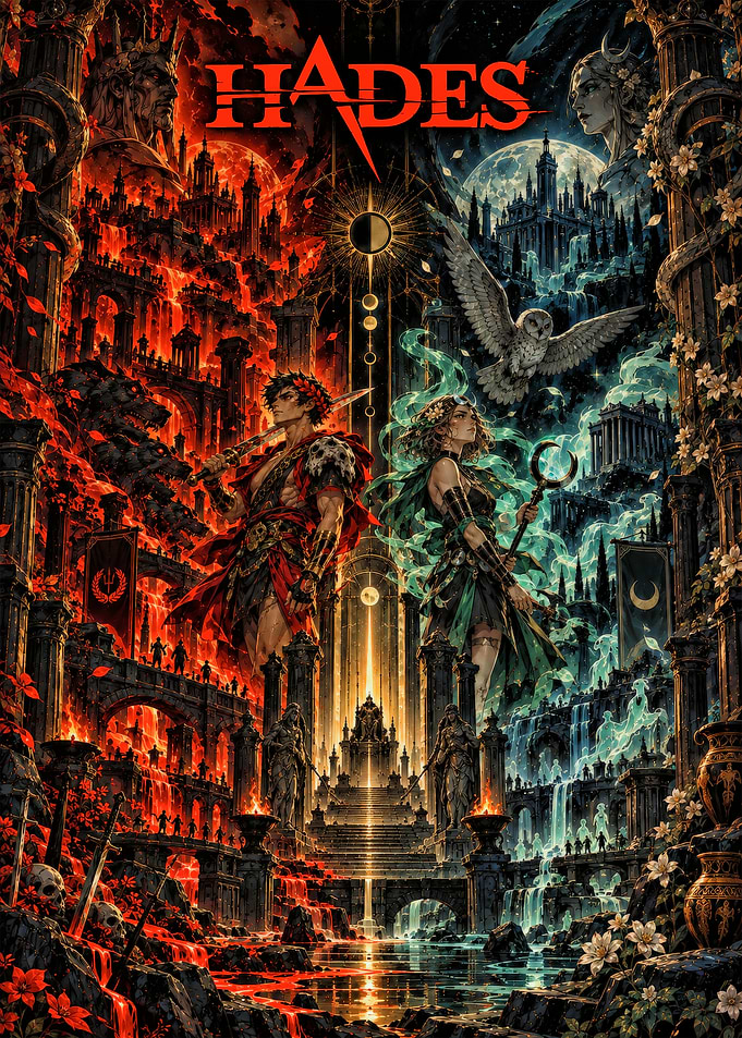 Hades Game Dual Realm Poster