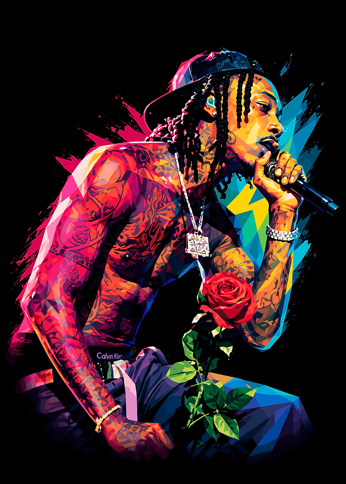 Wiz Khalifa Pop Art Portrait