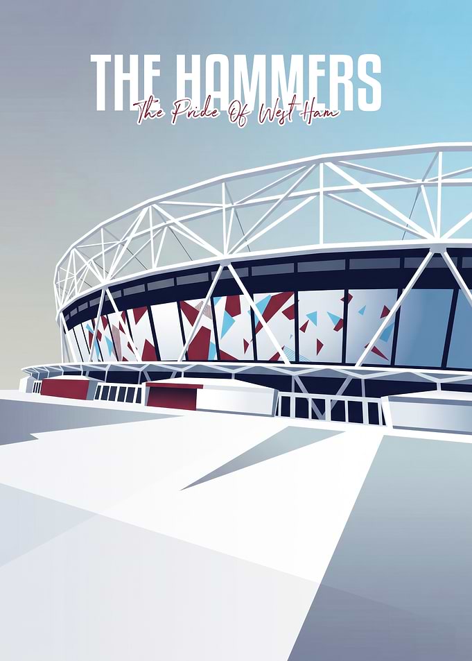 West Ham United Stadium Poster