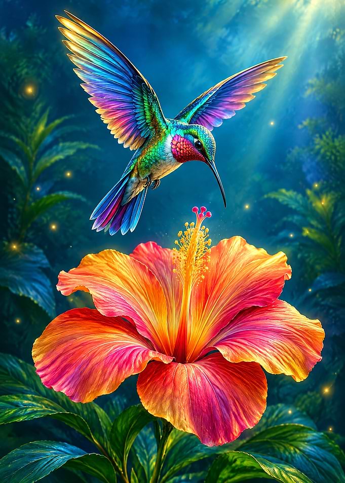 Crystal Hummingbird