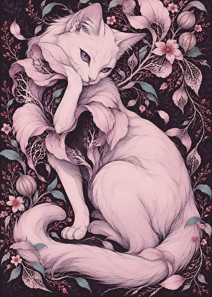 Whispering Bloom — Mystic Cat