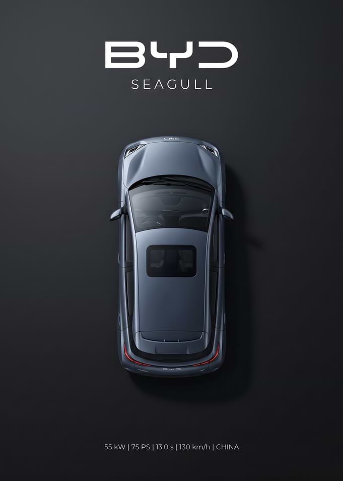 BYD Seagull Electric Car Top View