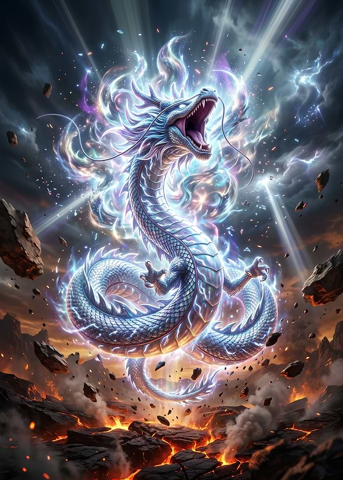 Majestic Celestial Dragon Rising