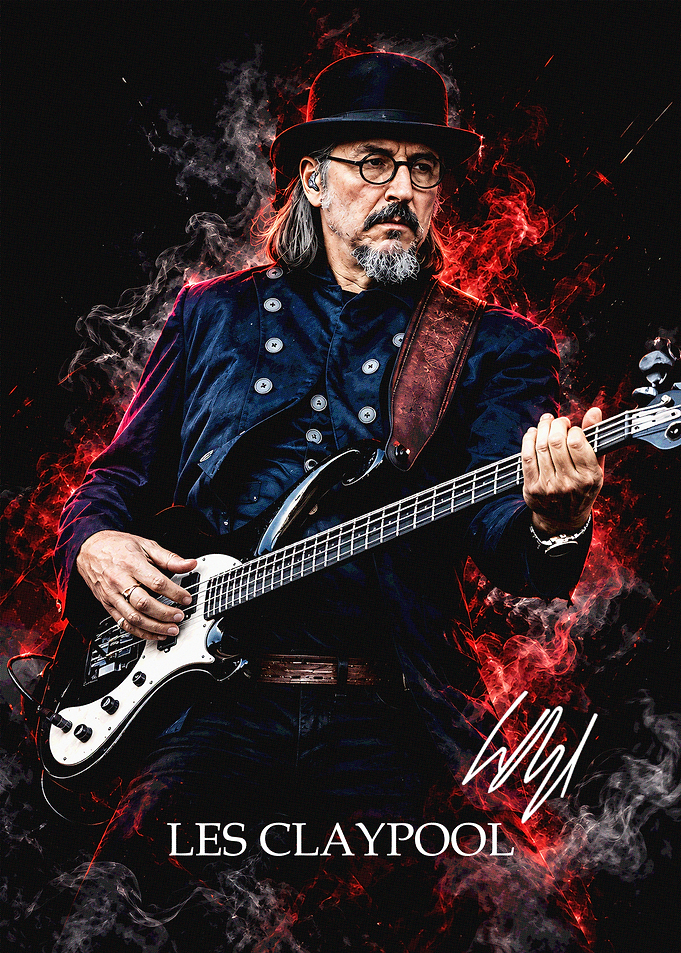 Les Claypool Bass Guitar Portrait