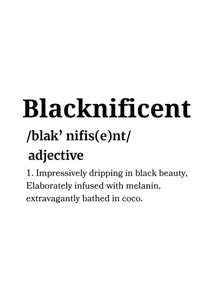 Blacknificent Definition Wall Art