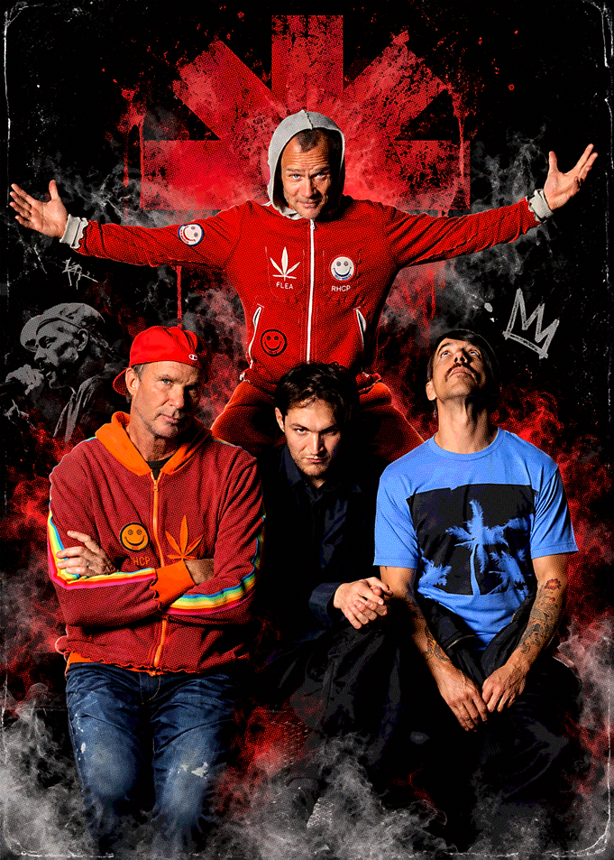 Red Hot Chili Peppers Band Portrait