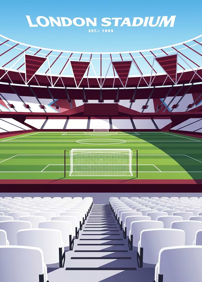 London Stadium Soccer Poster