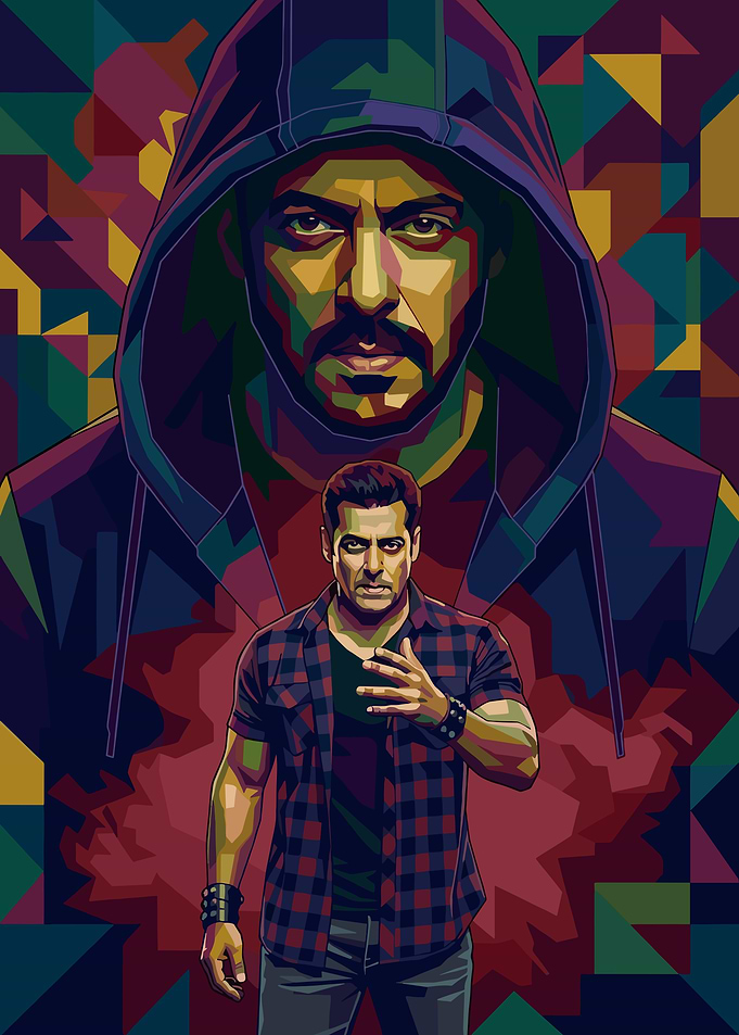 Salman Khan WPAP Pop Art Portrait