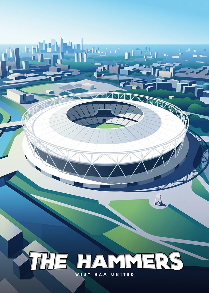 West Ham United Stadium Poster