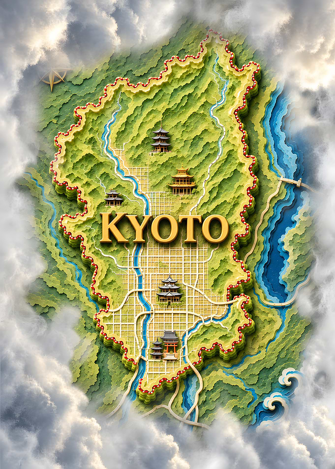 Kyoto Traditional City Map