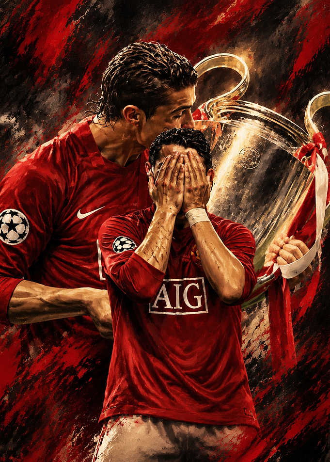 Cristiano Ronaldo Champions League Victory Art