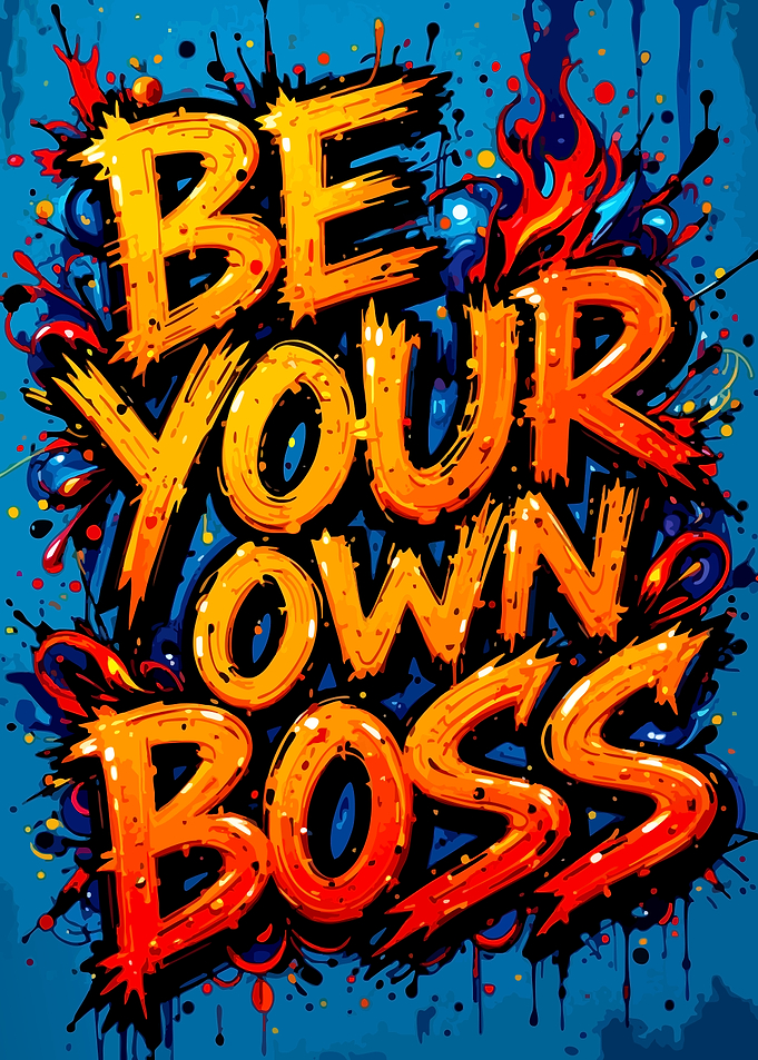Be Your Own Boss Graffiti Art