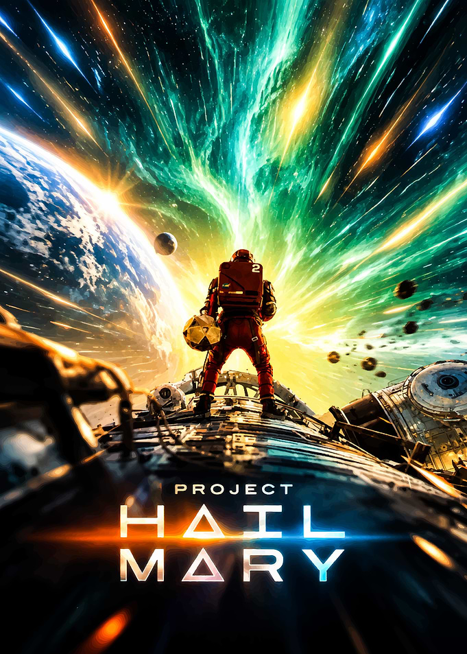 Project Hail Mary Space Poster