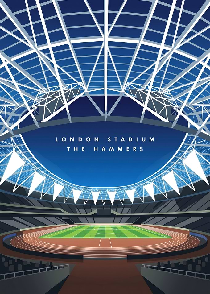 London Stadium The Hammers Poster