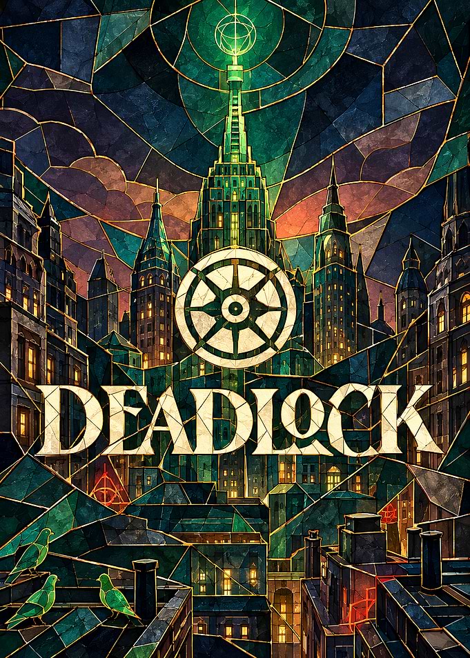 Deadlock Stained Glass Cityscape