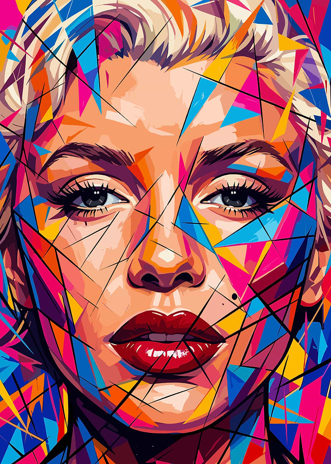 Marilyn Monroe Pop Art Portrait