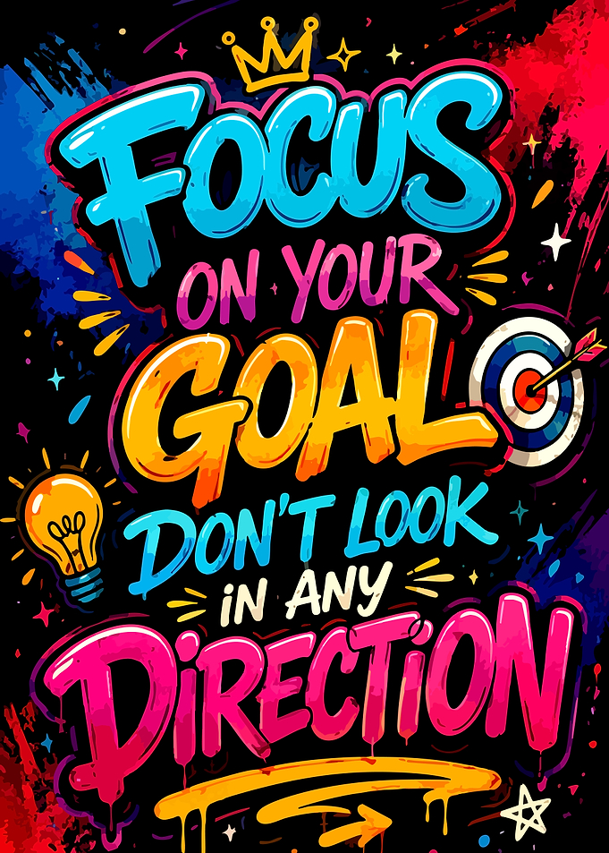 Focus On Your Goal Motivational Poster