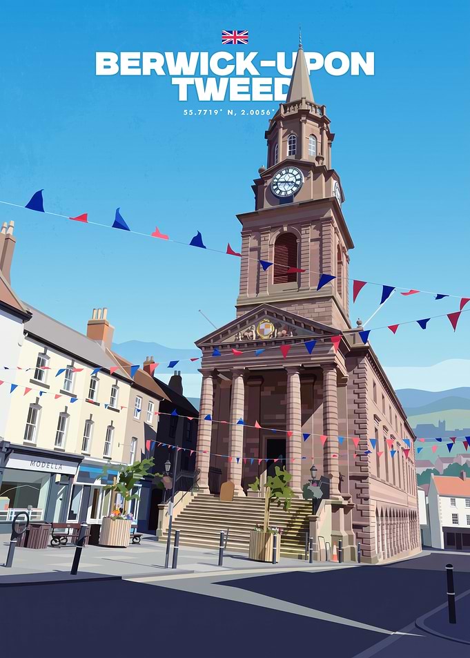 Berwick-upon-Tweed Town Hall Illustration