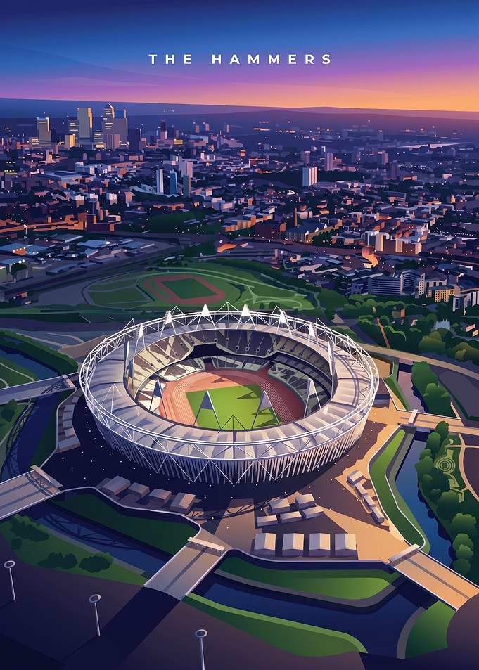 London Stadium The Hammers Poster