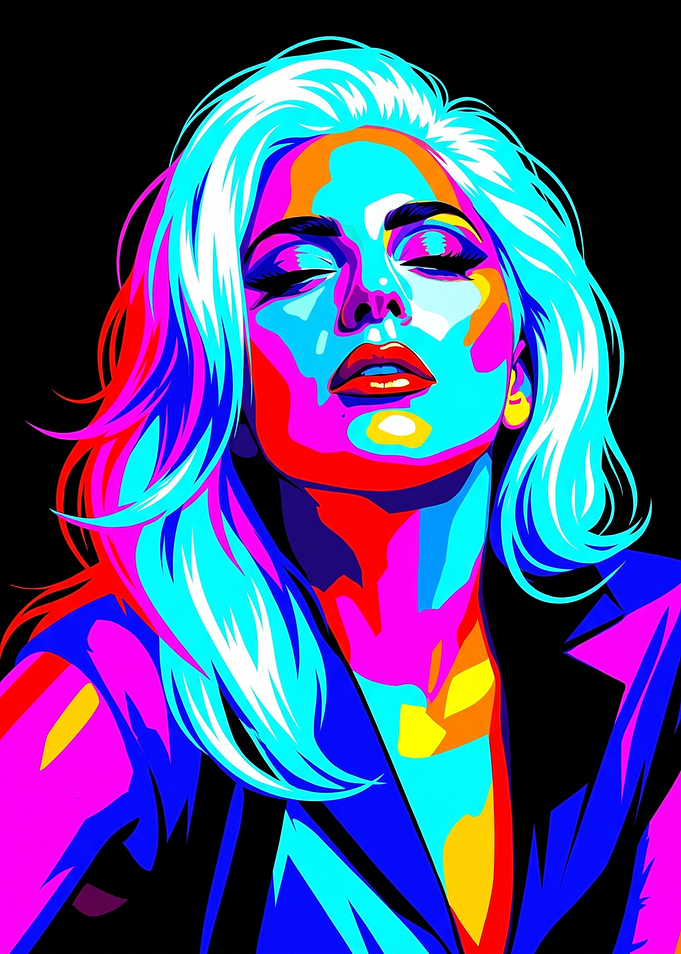 Lady Gaga Pop Art Portrait