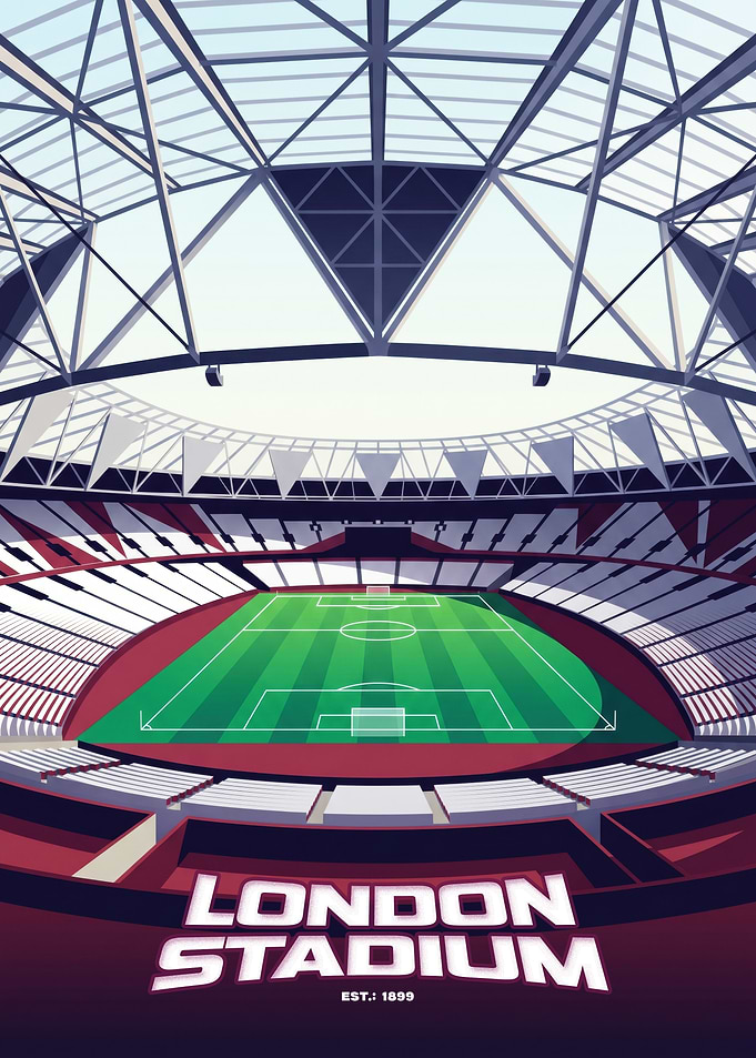 London Stadium Soccer Poster