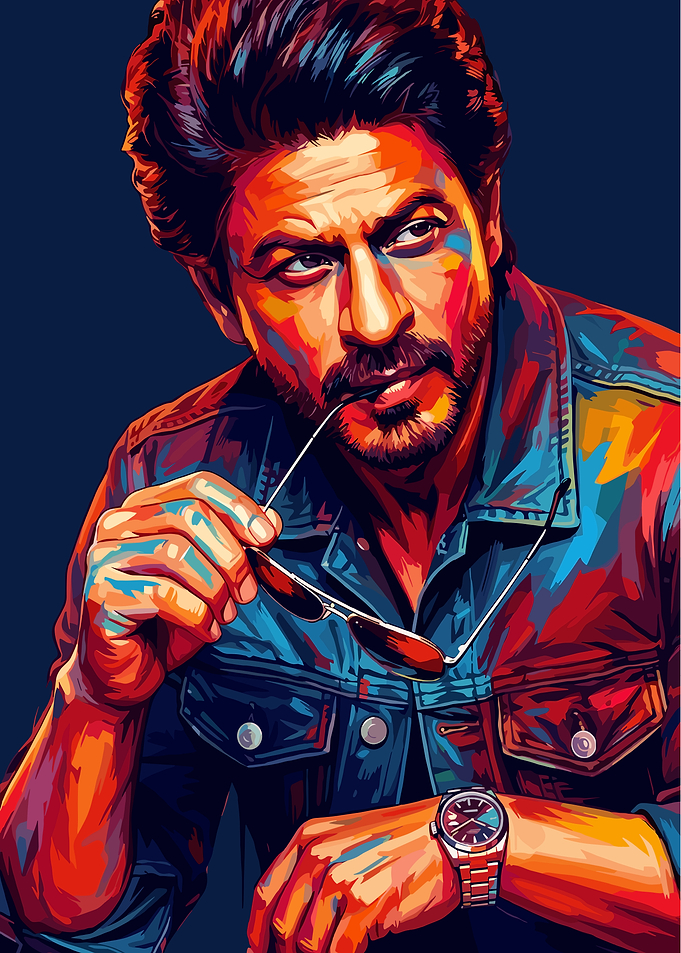 Shah Rukh Khan Pop Art Portrait