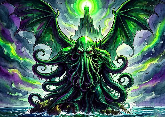 Cosmic Monster Castle Dark Fantasy