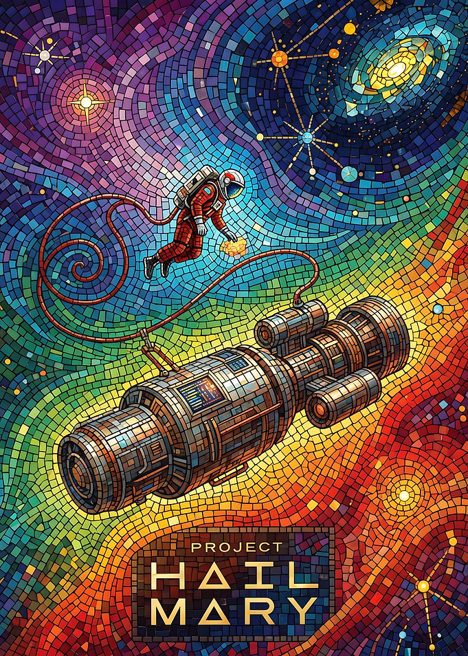 Project Hail Mary Mosaic Space Art