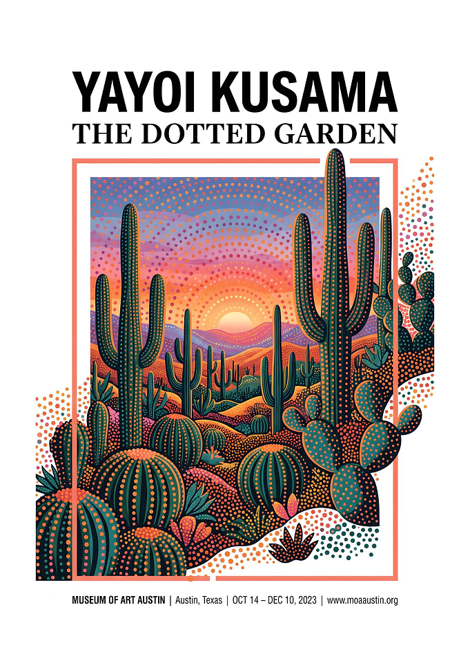 Yayoi Kusama The Dotted Garden Poster