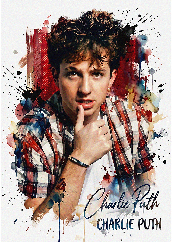 Charlie Puth Portrait Poster