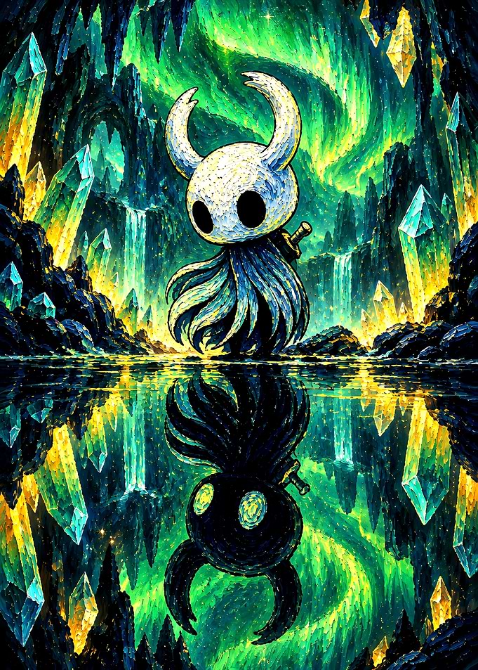 Hollow Knight Crystal Cave Reflection