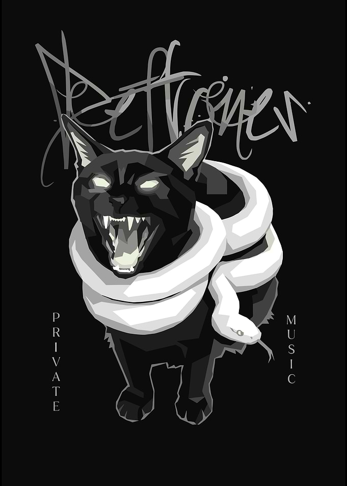 Aggressive Black Pop Art Portrait